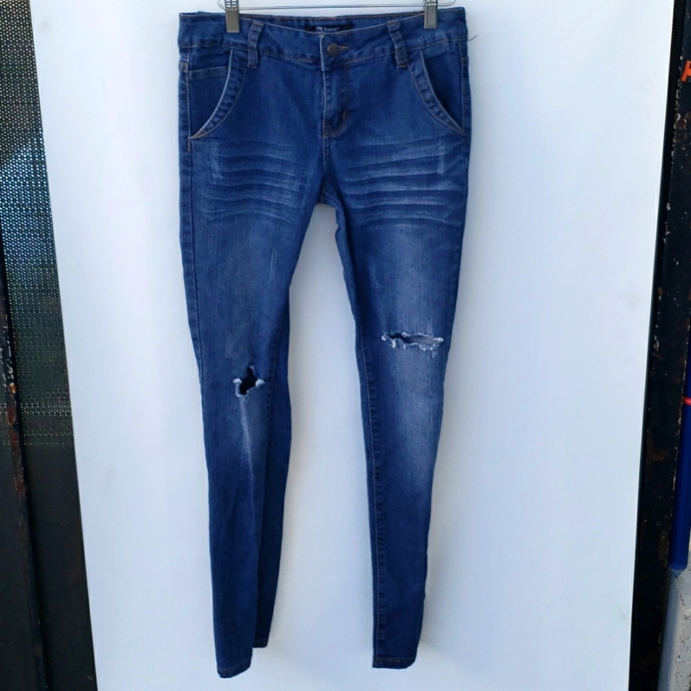 #0014 Jean's colony Skinny stretchy blue jeans